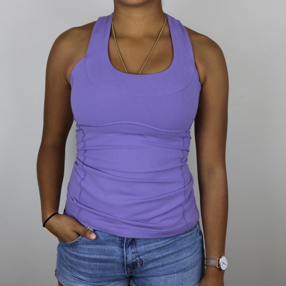 lululemon athletica Tops - Lululemon Purple Scoop Neck Tank Size 4